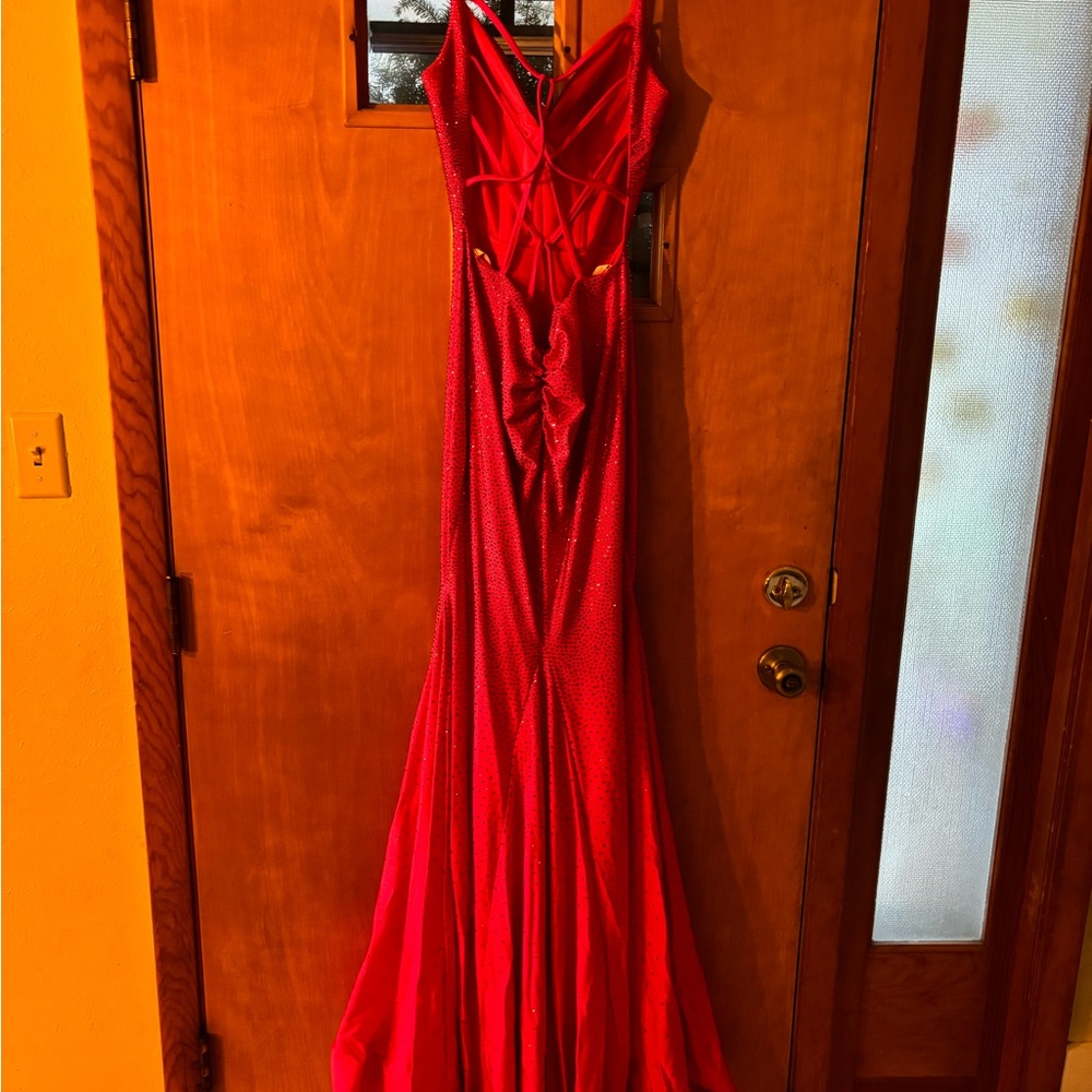 Sherri Hill Striking Red Prom Dress